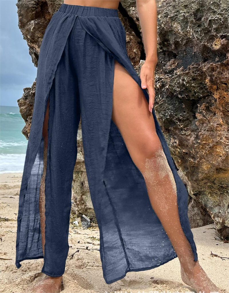 Chiffon Beach Overskirt: Casual Sun-Proof Korean Holiday Skirt - Image 8