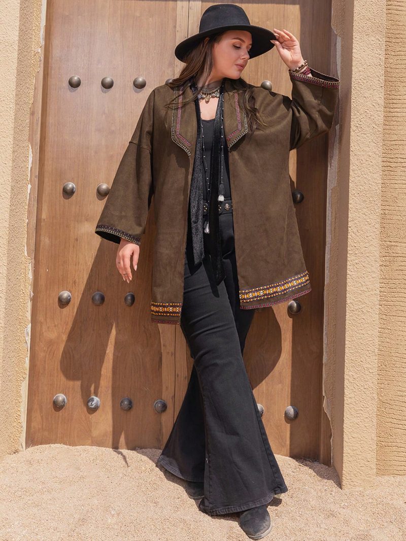 Plus Size Slim Fit Jacket – Autumn & Winter Women’s Outerwear - Image 2