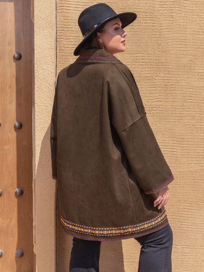 Plus Size Slim Fit Jacket – Autumn & Winter Women’s Outerwear - Image 3