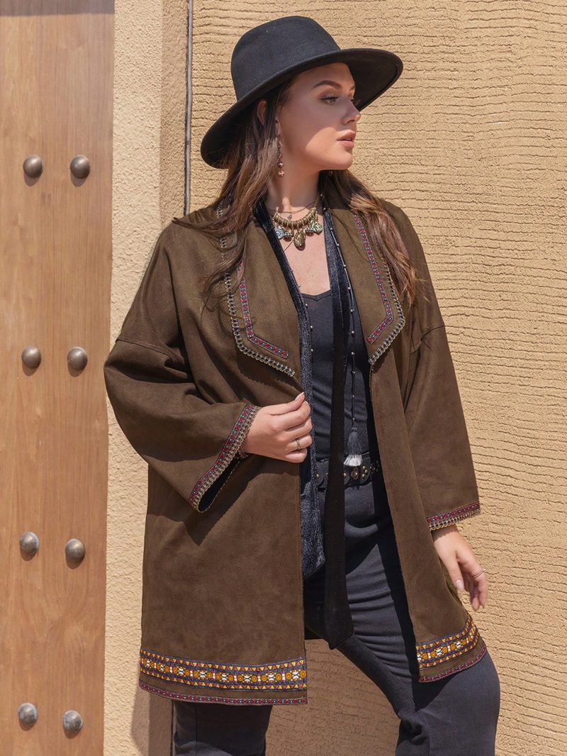 Plus Size Slim Fit Jacket – Autumn & Winter Women’s Outerwear - Image 4