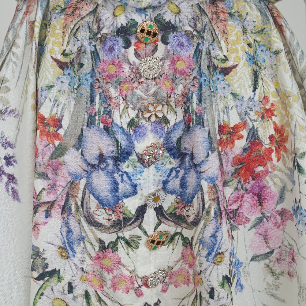 Early Autumn Lantern Sleeve Belted Printed Dress for Women - Image 6