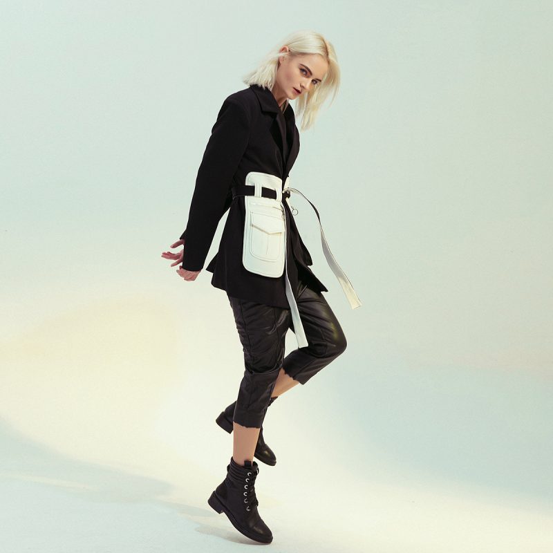 Women Lace Stitching Washed Coat Loose Mid-Length Top Windbreaker - Image 2