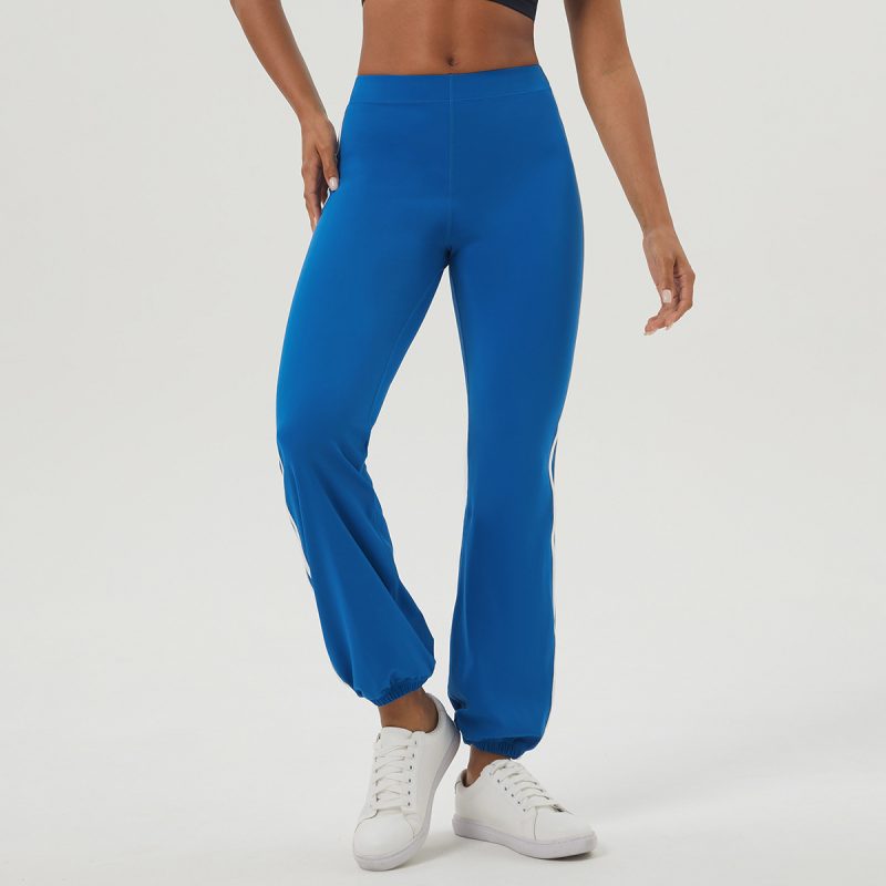 High Waist Ankle Tied Yoga Pants Women Hip Raise Outdoor Training