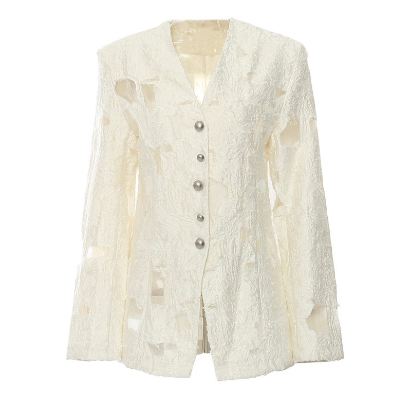 Early Autumn Freehand Jacquard High-Quality Women's Jacket