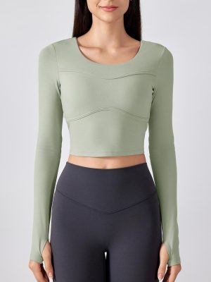 Long Sleeve Yoga Top – High-Grade Women’s Fitness Sportswear