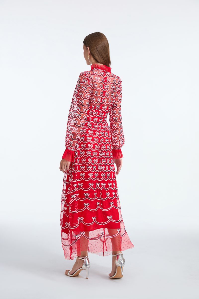 Long Sleeve Sequin A-Line Dress – Spring & Autumn Style - Image 6