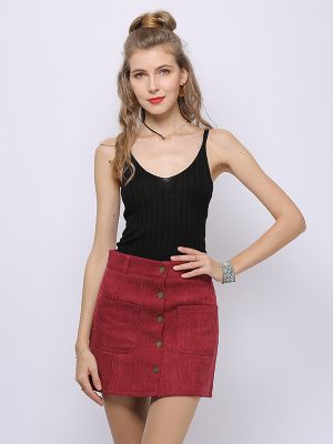 Women’s Slim Fit Knitted Camisole Top for Summer