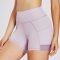 High Waist Ribbed Fitness Shorts - Hip Raise & Running Yoga
