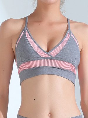 Seamless Spaghetti Strap Yoga Bra – Spring Workout Bra