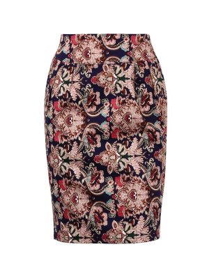 Printed Mid-Length Hip Skirt for Women – Office Wear