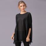 Women’s Spring Summer Casual Knitwear Solid Color Pullover Top - Image 3