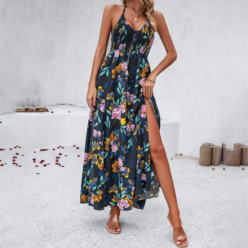 Spring Summer Printed Casual Slip Dress - Image 2