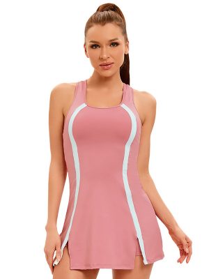 Color-Matching Conservative Sports Swimsuit for Women