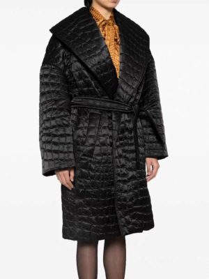 Autumn Winter Machine Embroidery Quilted Loose Cloak Trench Coat