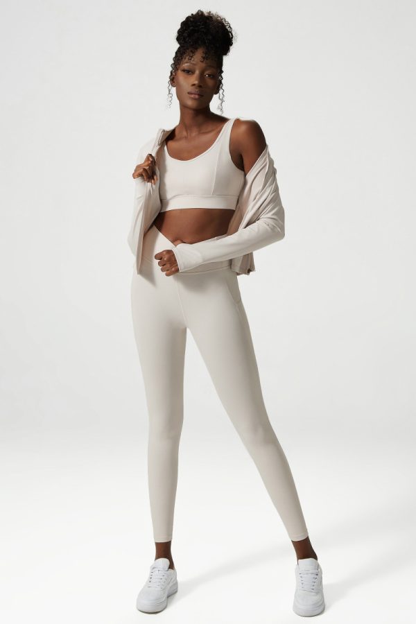 Three-Piece Spring Yoga Suit – Women's Sports Fitness Set - Image 3