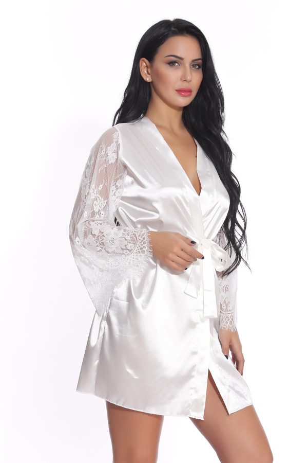 Sexy Lace Robe Lingerie Sleepwear for Women - Image 3