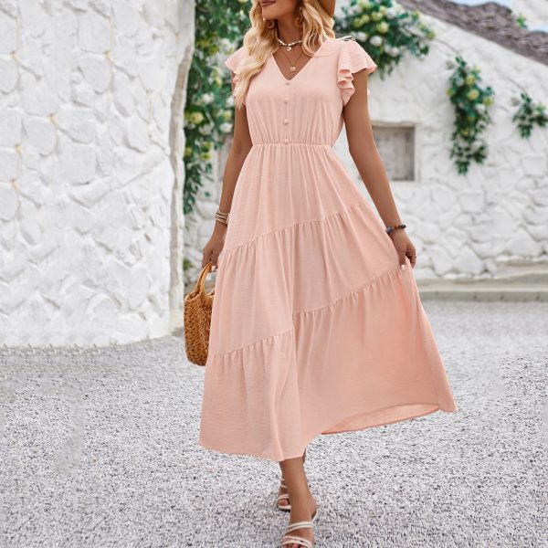 Women’s Summer Solid Color A-Line Dress