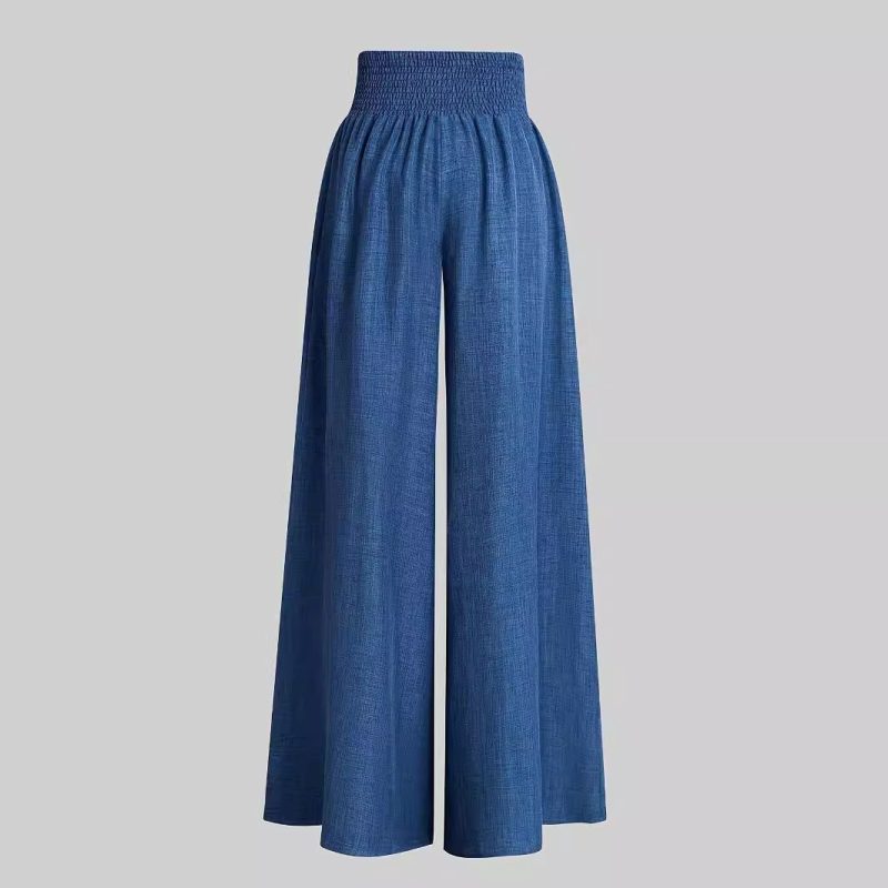Spring Summer High Waist Wide Leg Pants - Image 2
