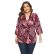 Plus Size Women Spring Autumn Loose Snake Pattern Lace-Up Top
