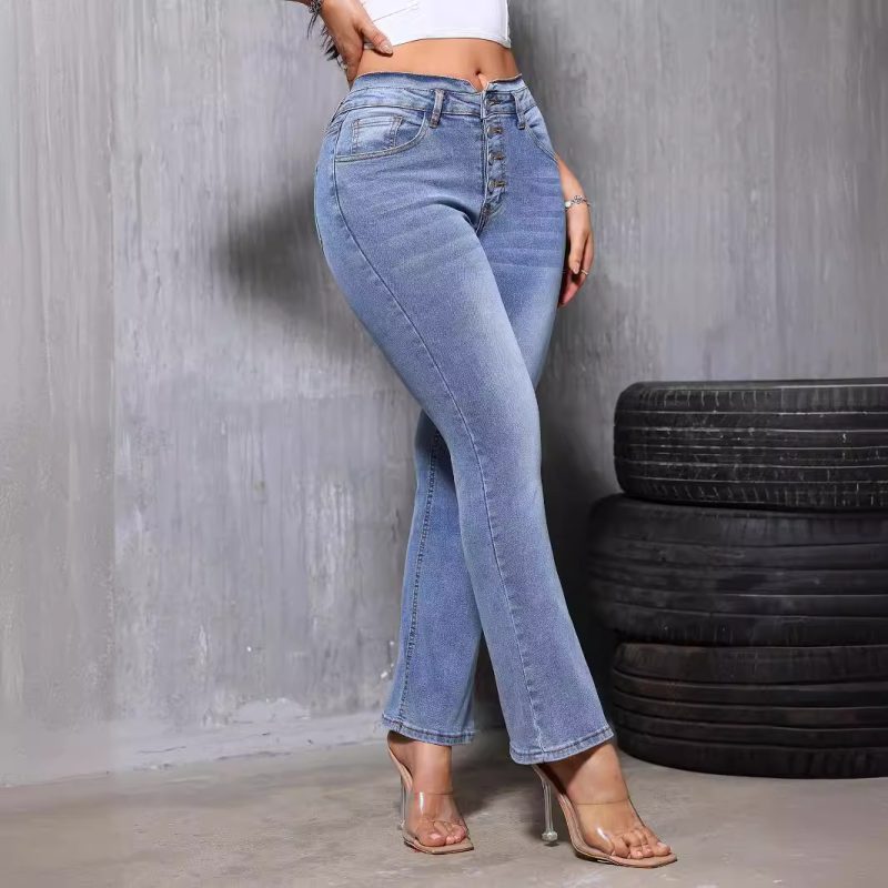 High Waist Bootcut Jeans for Women – Summer Slim Fit - Image 3