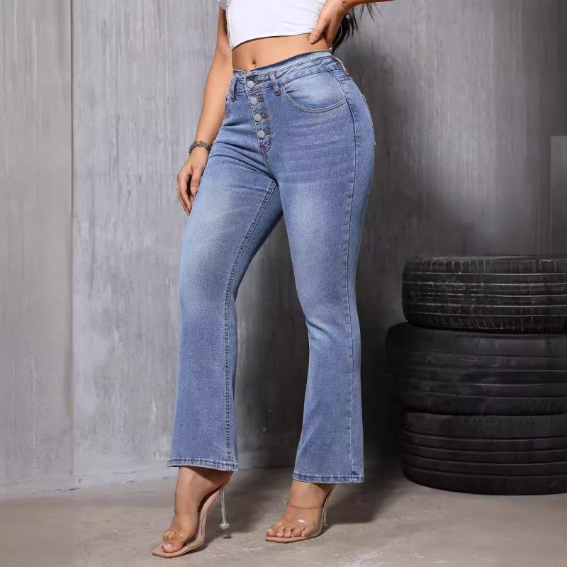 High Waist Bootcut Jeans for Women – Summer Slim Fit - Image 2