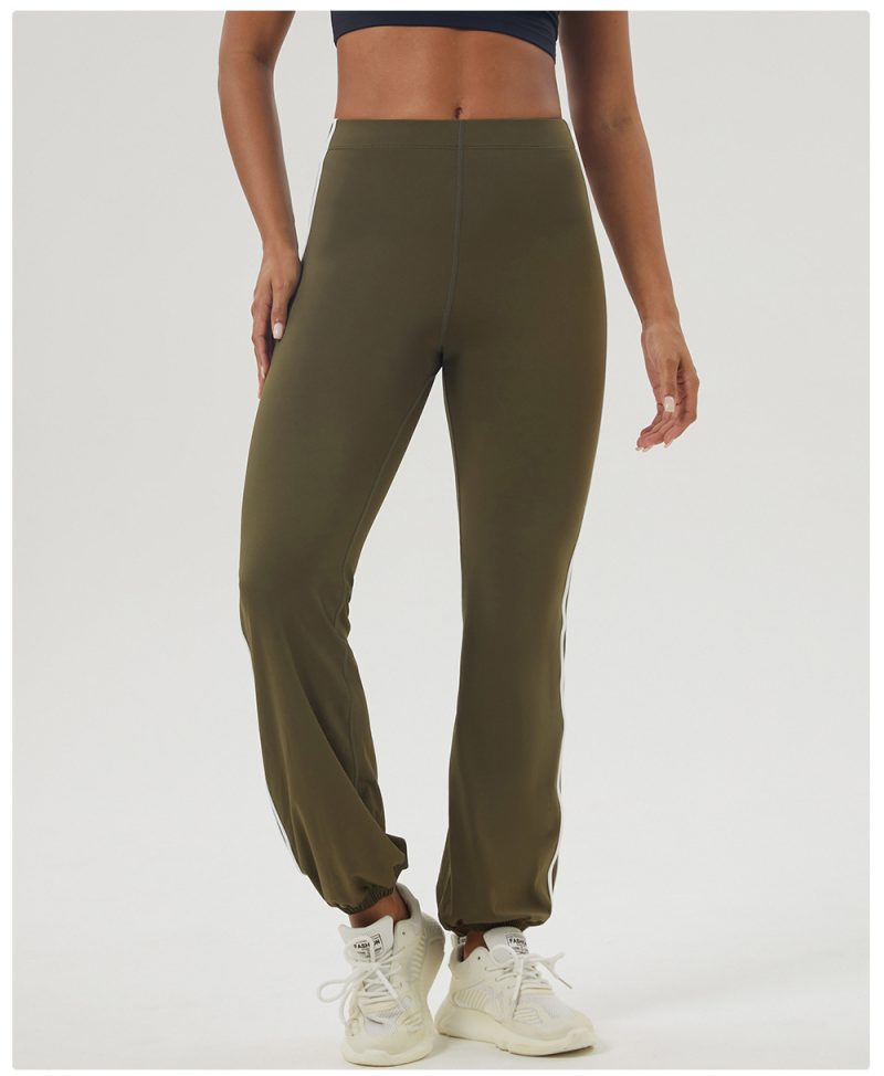 High Waist Ankle Tied Yoga Pants Women Hip Raise Outdoor Training - Image 3