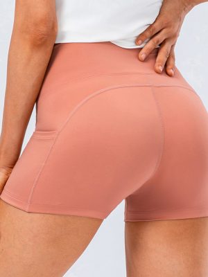 Women’s High-Waist Yoga Shorts – Soft Stretch Running & Fitness