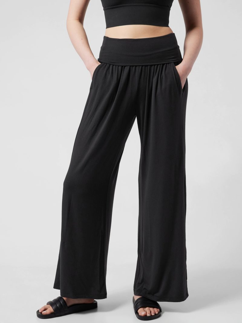 Loose Fit Wide Leg Sports Pants - Slimming Yoga & Running - Image 2