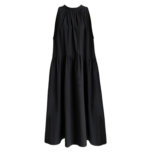 Summer Sleeveless Halter Big Hem Off-Shoulder Dress - Image 5