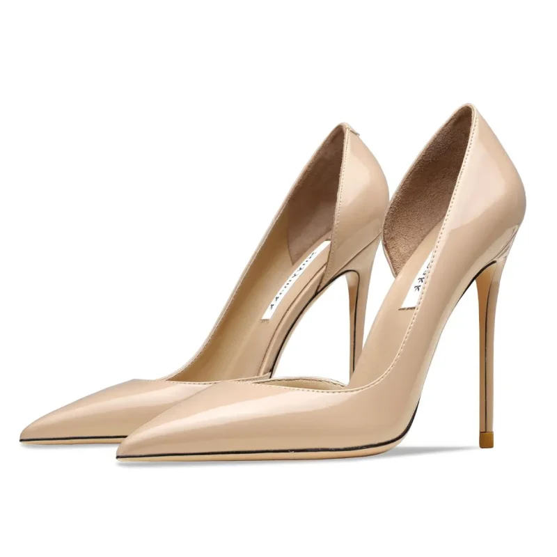Leather Heels For Women 2024 Luxury Women's Pumps Spring High Heels Shoes Classics Pumps Fashion - Image 2