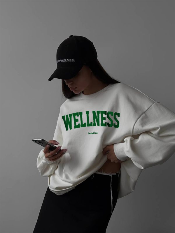 Letter Print Women Sweatshirt Full Sleeve Girls Hoodies Streetwear - Image 9