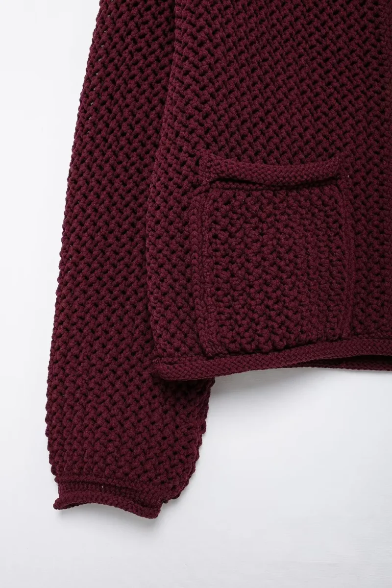 Knitted Cardigans Women 2024 Autumn Winter Fashion Metal Buttons Sweaters - Image 8