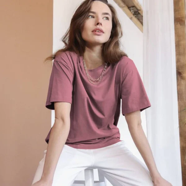 Basic Cotton T Shirt Women Summer New Oversized Solid Tees - Image 8