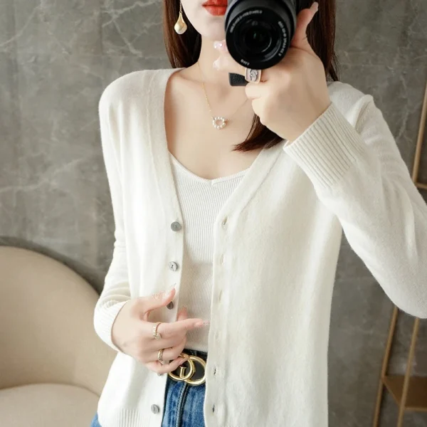 Small Fragrant Wind Women Loose Sweater Sweater All Sweater Coat - Image 2