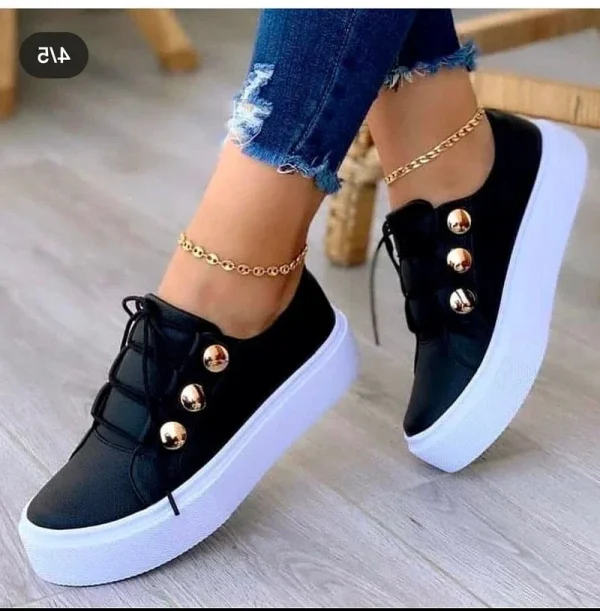 Summer New Women Shoes Fashion Round Toe Platform Shoes  Casual Sneakers - Image 3