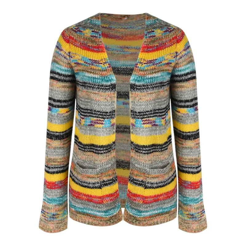 Sweater Knitted Cardigan Thin Loose Jacket For Women 2024 Korean Casual