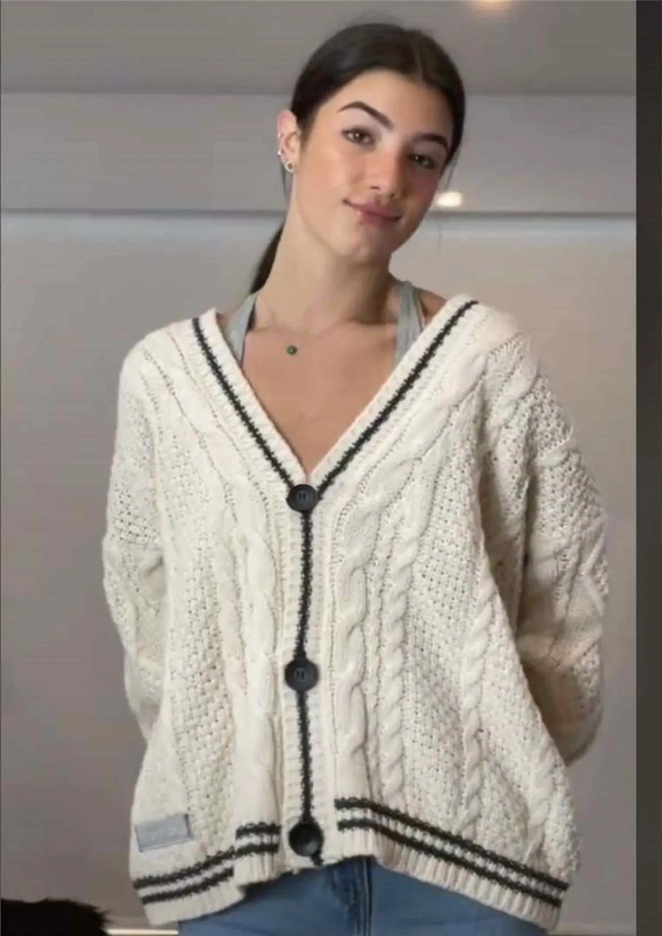 Star Loose Sweaters for Women Long Sleeve Single Breasted Oversize Knitted Cardigans - Image 4