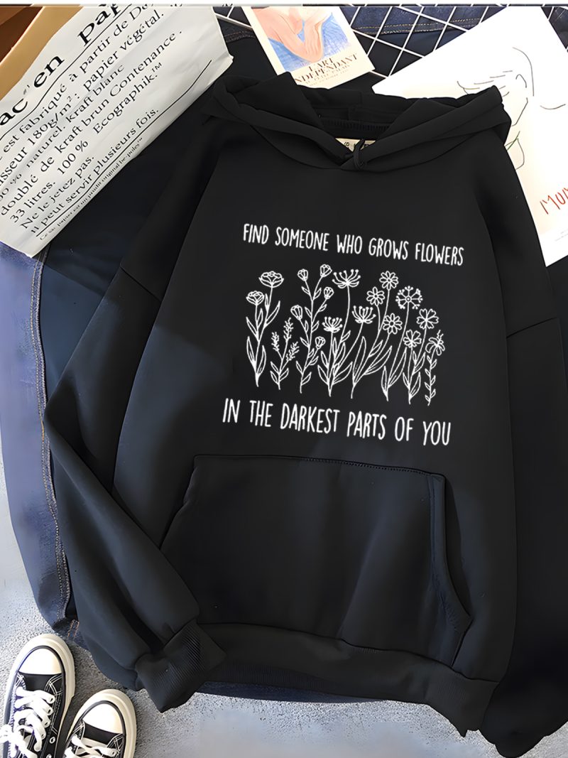 Streetwear Letter Print Hoodies Women Soft Loose Sportwear Female Sweatshirt Warm - Image 7