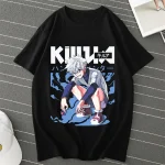 Anime Hunter X Killua Zoldyck T Shirts Men/women HXH T-shirt - Image 4