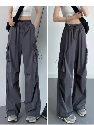 Cargo Pant Women Wide Leg Pants Summer Autumn Fashion