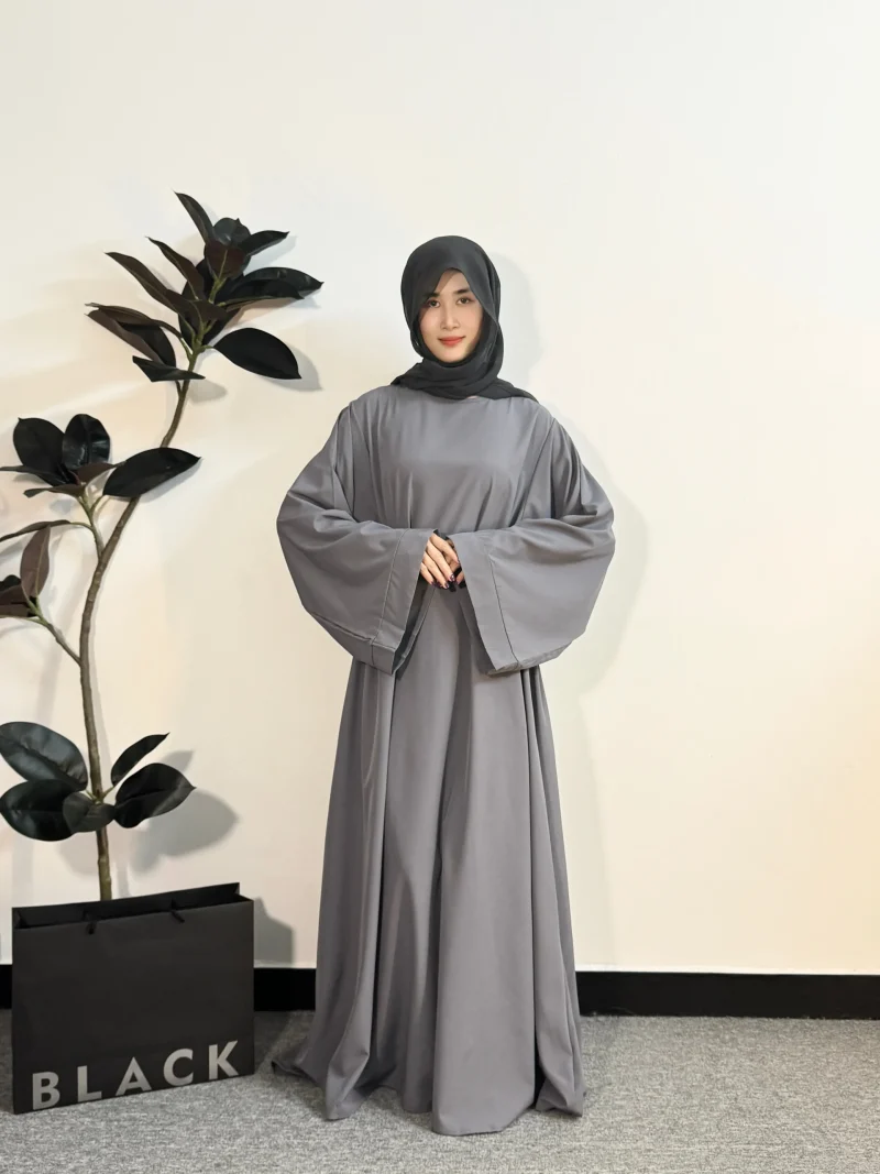 Muslim Abayas Women Kaftans Long Maxi Prayer Dress with Belt Full Sleeve - Image 8