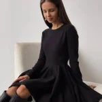 Elegant Long Sleeve Mini Dress Sweater Women Winter O Neck Tight Sexy Chic - Image 15