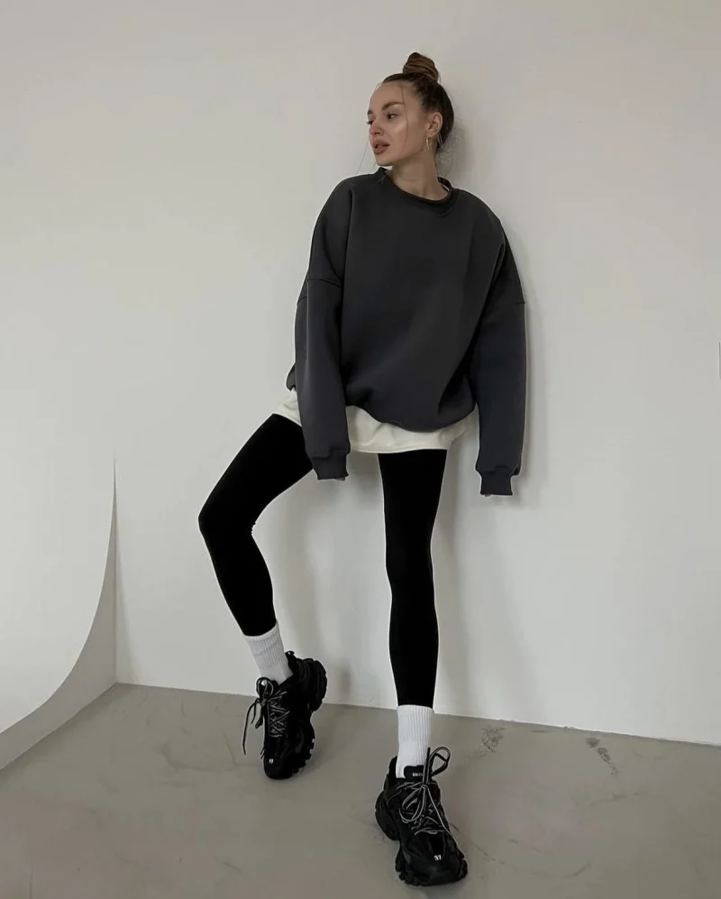 Cotton Oversized Hoodies Women Autumn Winter Soft Warm Long Sleeve Female - Image 15