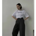 "Darling" Letter Printed T Shirt Women Summer Cotton Soft Short Sleeve Tee - Image 2