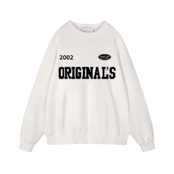 Cotton Kroean Style Letters Print Sweatshirt Women Soft O Neck Ladies - Image 8