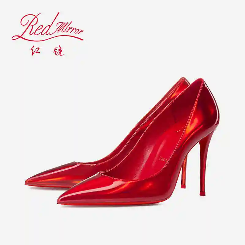 Wwomen Luxury Pumps Red Bottom Pointed Toe High Heels Stiletto Ladies Shoes