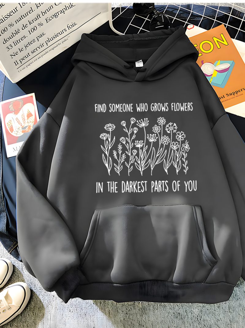 Streetwear Letter Print Hoodies Women Soft Loose Sportwear Female Sweatshirt Warm - Image 9
