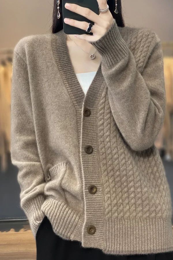 Spring New Style Woman's Sweater Fashion Casual Coats Female Cardigan Long Sleeve - Image 3