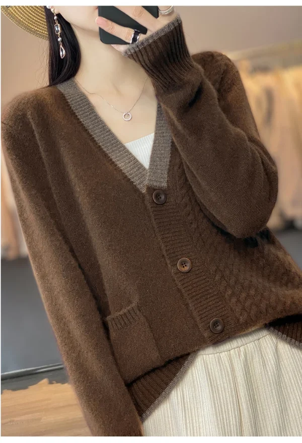 Spring New Style Woman's Sweater Fashion Casual Coats Female Cardigan Long Sleeve - Image 11