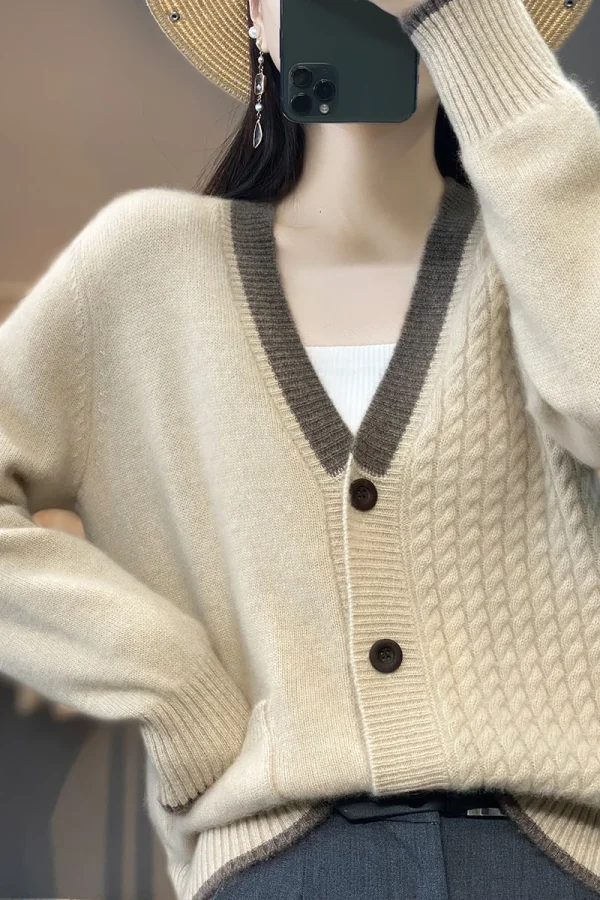 Spring New Style Woman's Sweater Fashion Casual Coats Female Cardigan Long Sleeve - Image 4